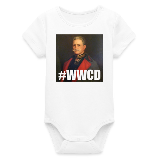 #WWCD (ekologisk kortärmad babybody-edition) - vit