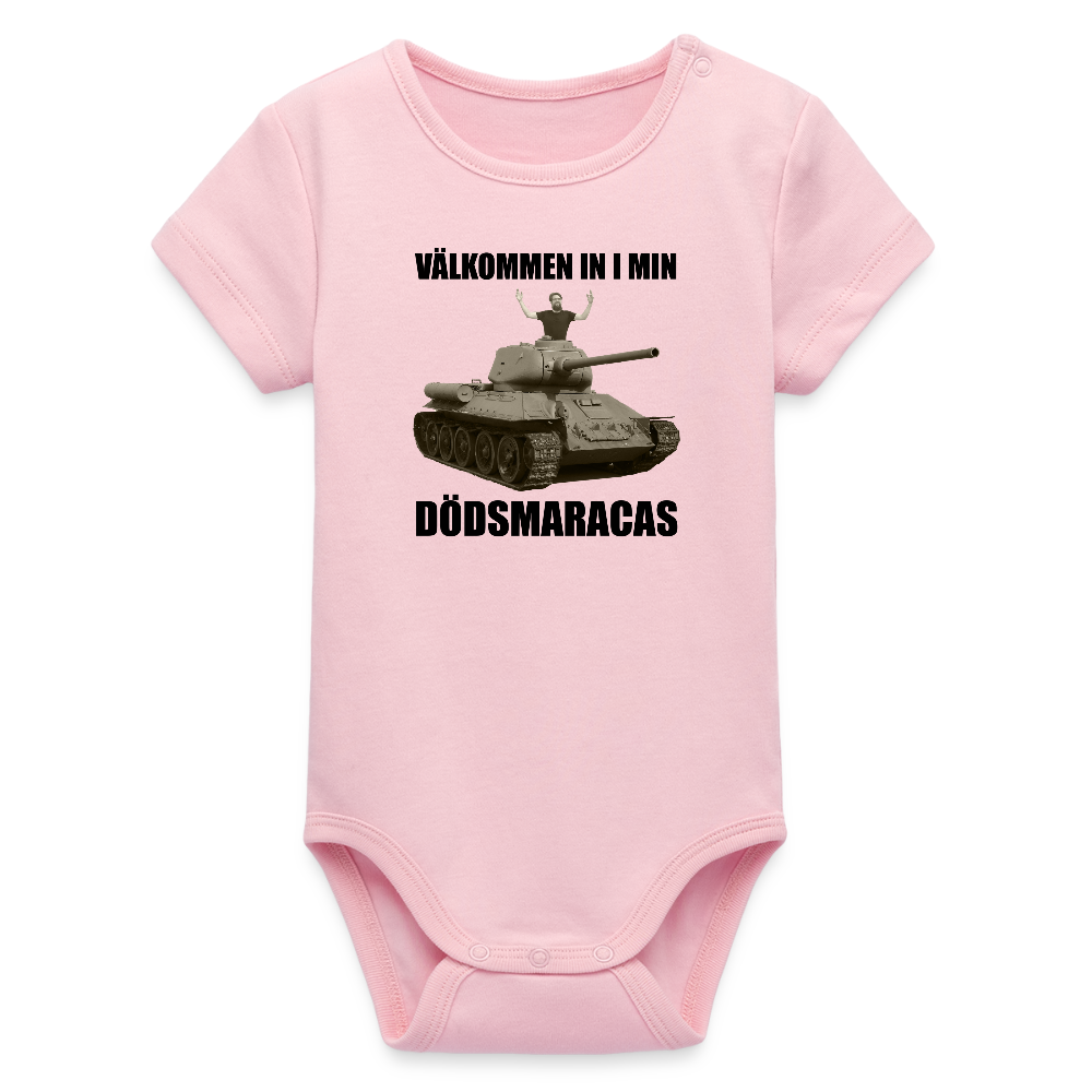 Välkommen in i min dödsmaracas! (ekologisk kortärmad babybody-edition) - ljusrosa