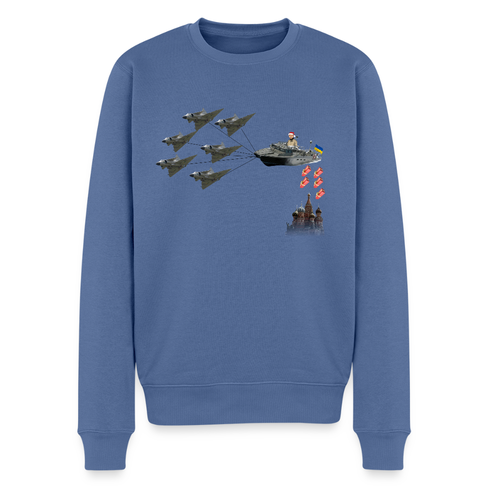 Sankt Conrad är Moskvas brandbombstomte (Premiumjultröja herr-edition) - duvblå