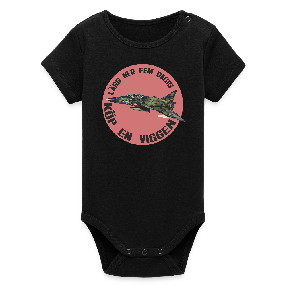 Lägg ner fem dagis – köp en Viggen! (babybody-edition) - svart