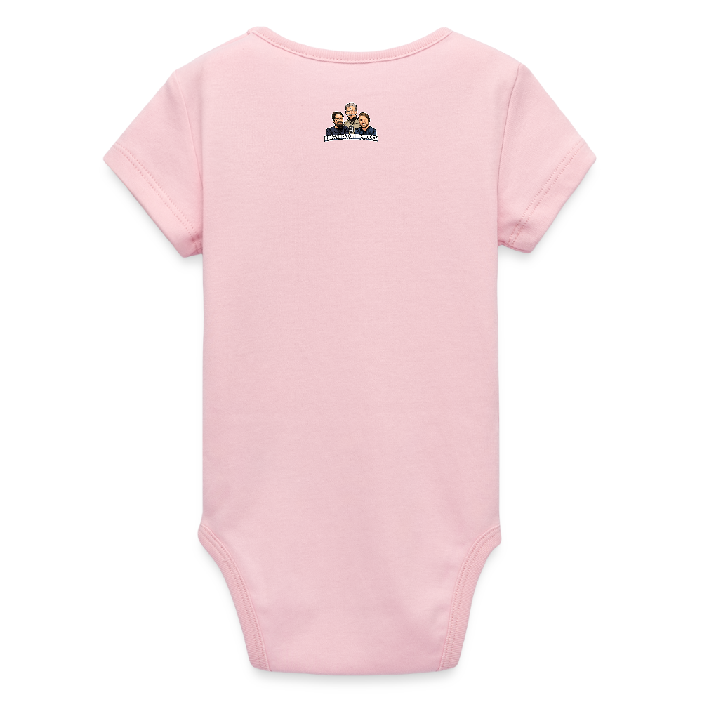 Varm saft-skalan (ekologisk kortärmad babybody-edition) - ljusrosa