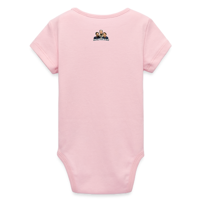 Varm saft-skalan (ekologisk kortärmad babybody-edition) - ljusrosa