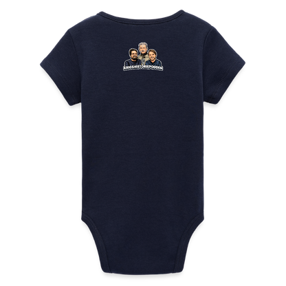 Famous Grouse (ekologisk kortärmad babybody-edition) - marinblått