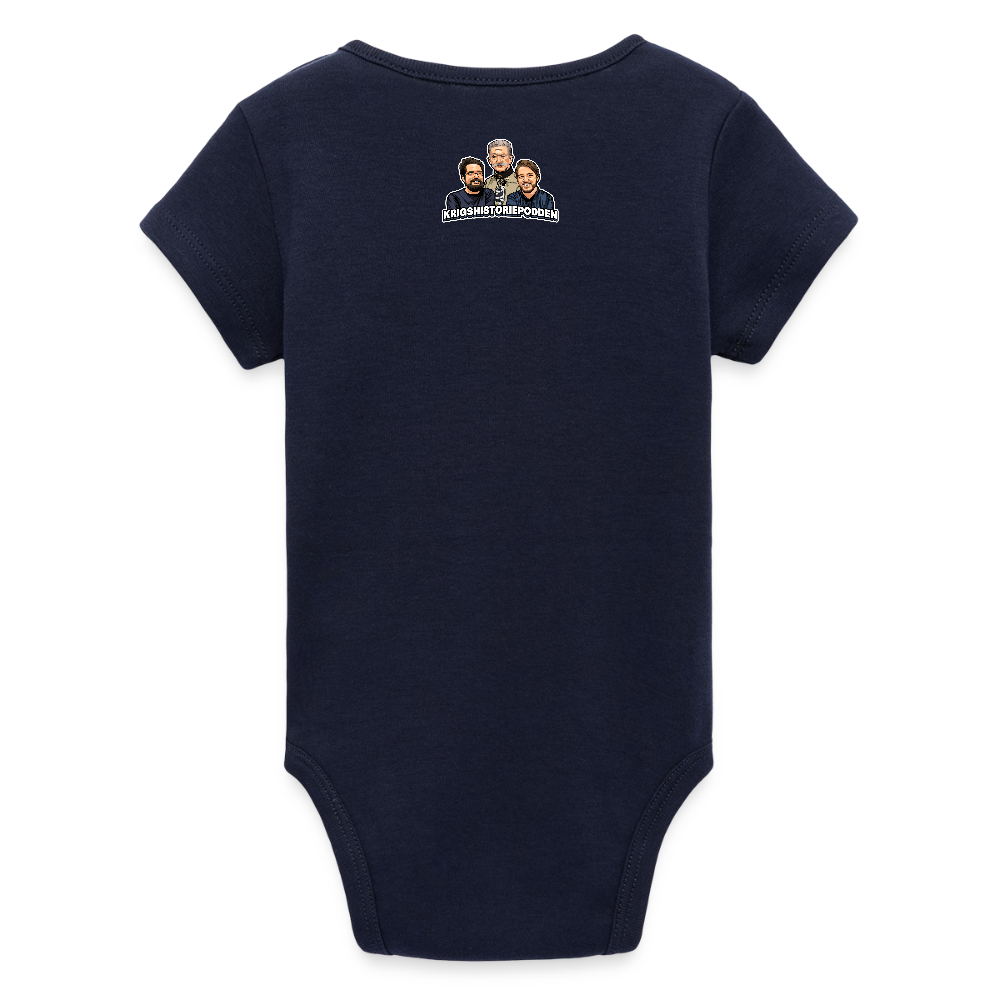 Karl X & boysen (Ekologisk kortärmad babybody-edition) - marinblått