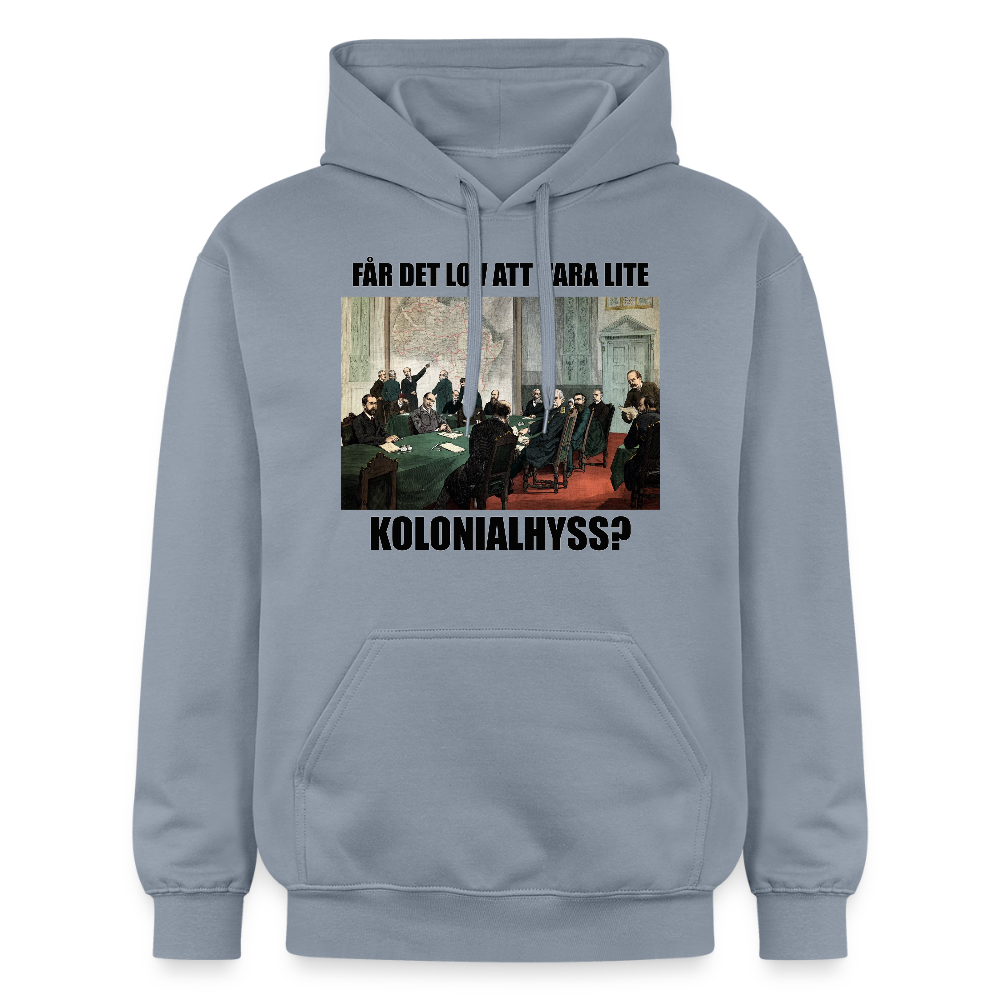Får det lov att vara lite kolonialhyss? (luvtröja unisex-edition) - blå
