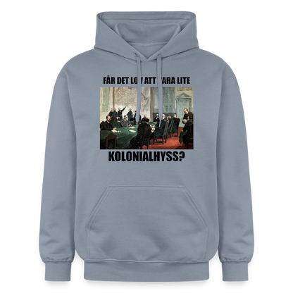 Får det lov att vara lite kolonialhyss? (luvtröja unisex-edition) - blå