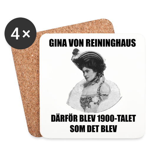 Gina Von Reininghaus (Underlägg, 4-pack) - vit