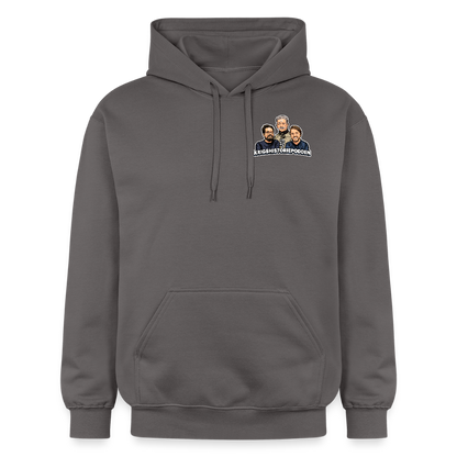 Medeltung Bandmatad Kulspruta (luvtröja unisex-edition) - mörkgrå