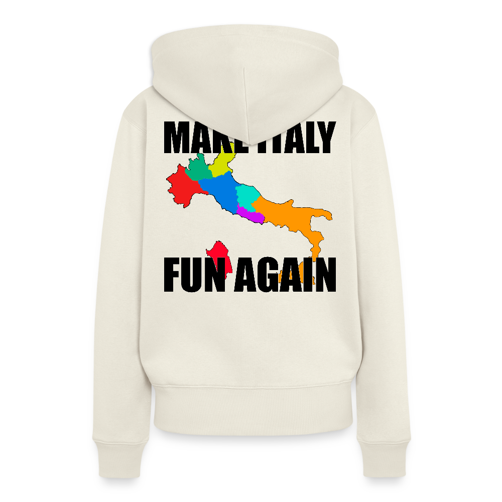 Make Italy Fun Again (Premiumluvtröja dam-edition) - naturvit
