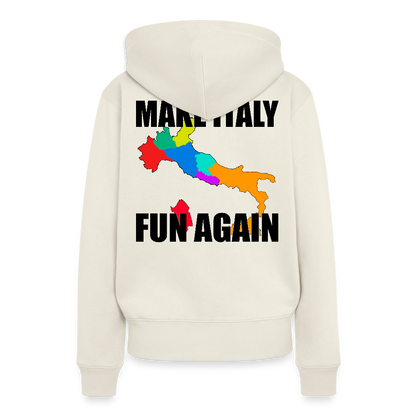 Make Italy Fun Again (Premiumluvtröja dam-edition) - naturvit