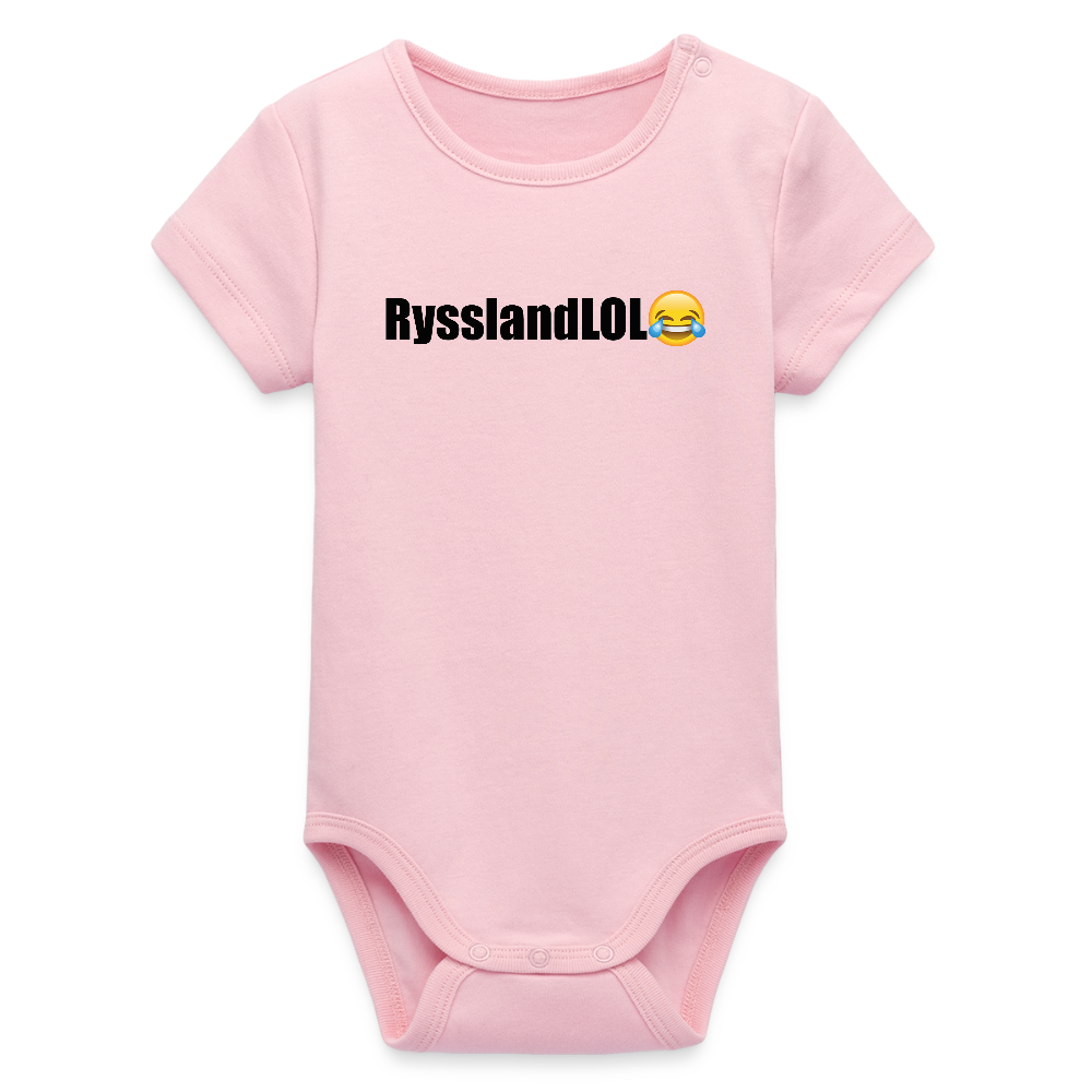RysslandLOL (ekologisk kortärmad babybody-edition) - ljusrosa