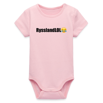 RysslandLOL (ekologisk kortärmad babybody-edition) - ljusrosa