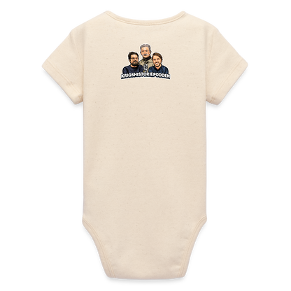 #WWCD (ekologisk kortärmad babybody-edition) - vitgrå