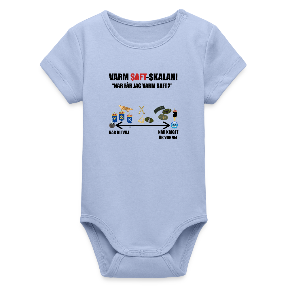Varm saft-skalan (ekologisk kortärmad babybody-edition) - himmel