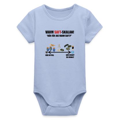 Varm saft-skalan (ekologisk kortärmad babybody-edition) - himmel