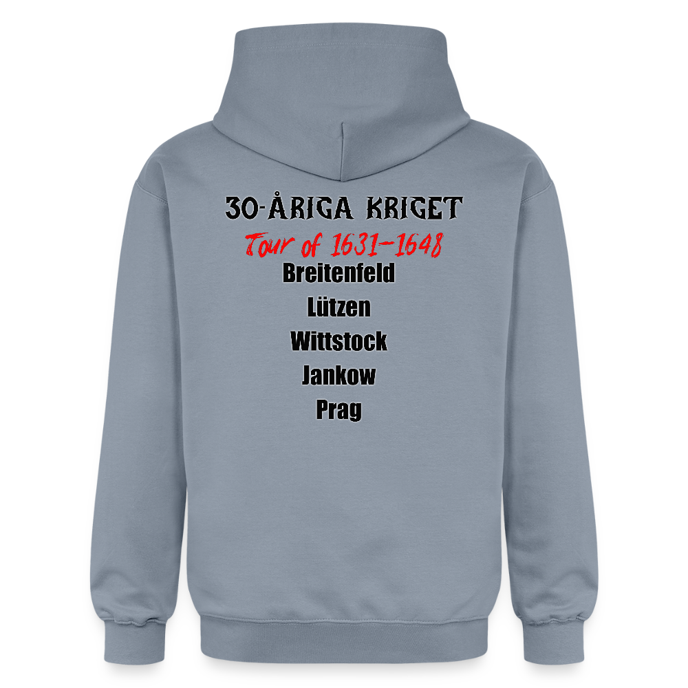 30-åriga kriget on tour (luvtröja unisex-edition) - blå