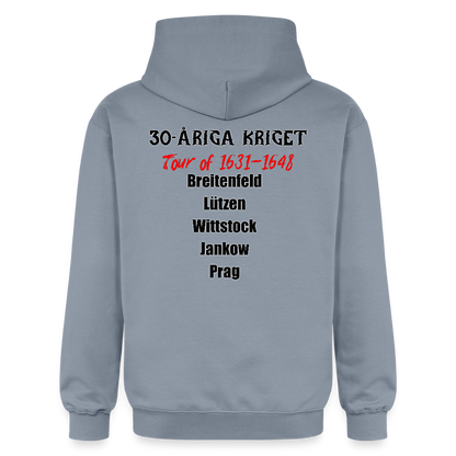 30-åriga kriget on tour (luvtröja unisex-edition) - blå