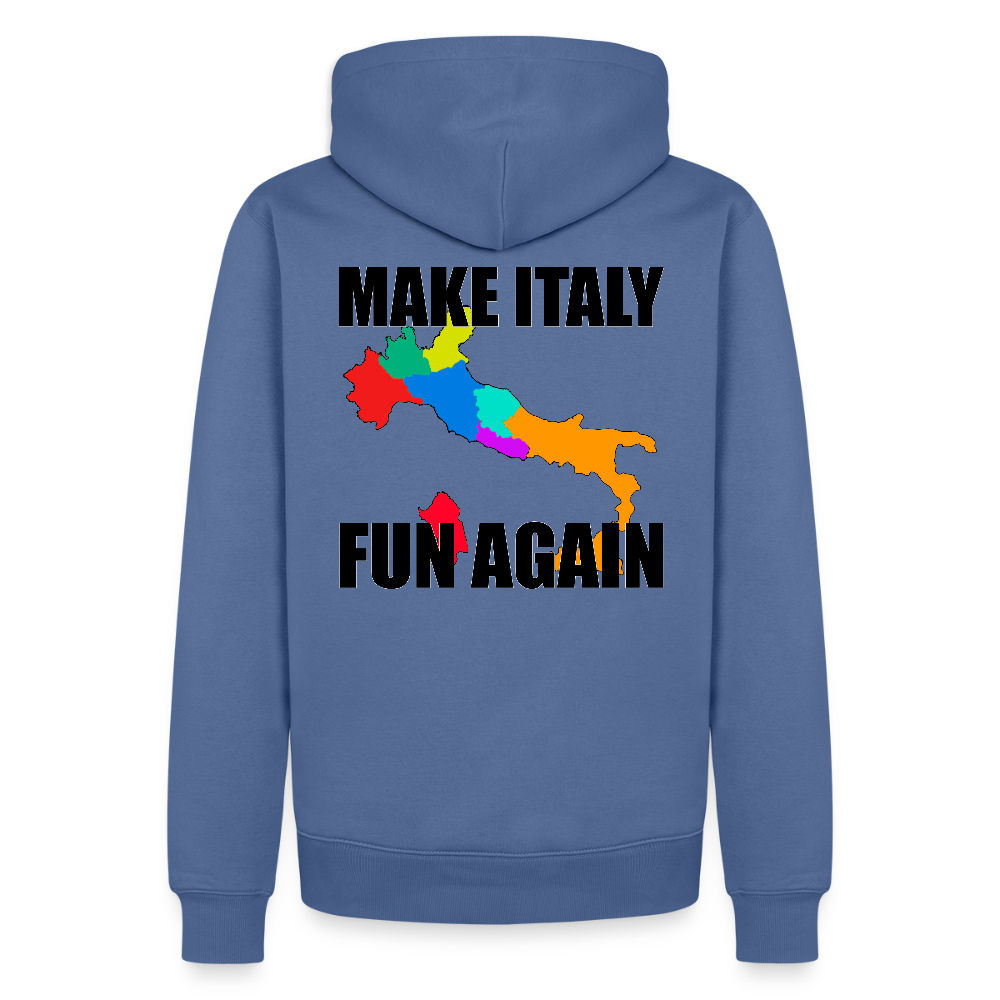 Make Italy Fun Again (Premiumluvtröja herr-edition) - duvblå