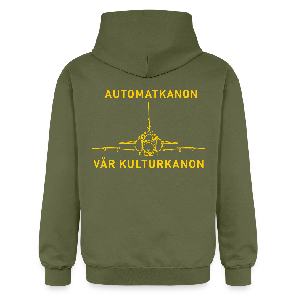 Automatkanon, vår kulturkanon (premiumluvtröja herr-edition) - Militärgrön