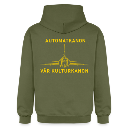 Automatkanon, vår kulturkanon (premiumluvtröja herr-edition) - Militärgrön