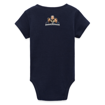 Party like it's Johan Banér! (ekologisk kortärmad babybody-edition) - marinblått