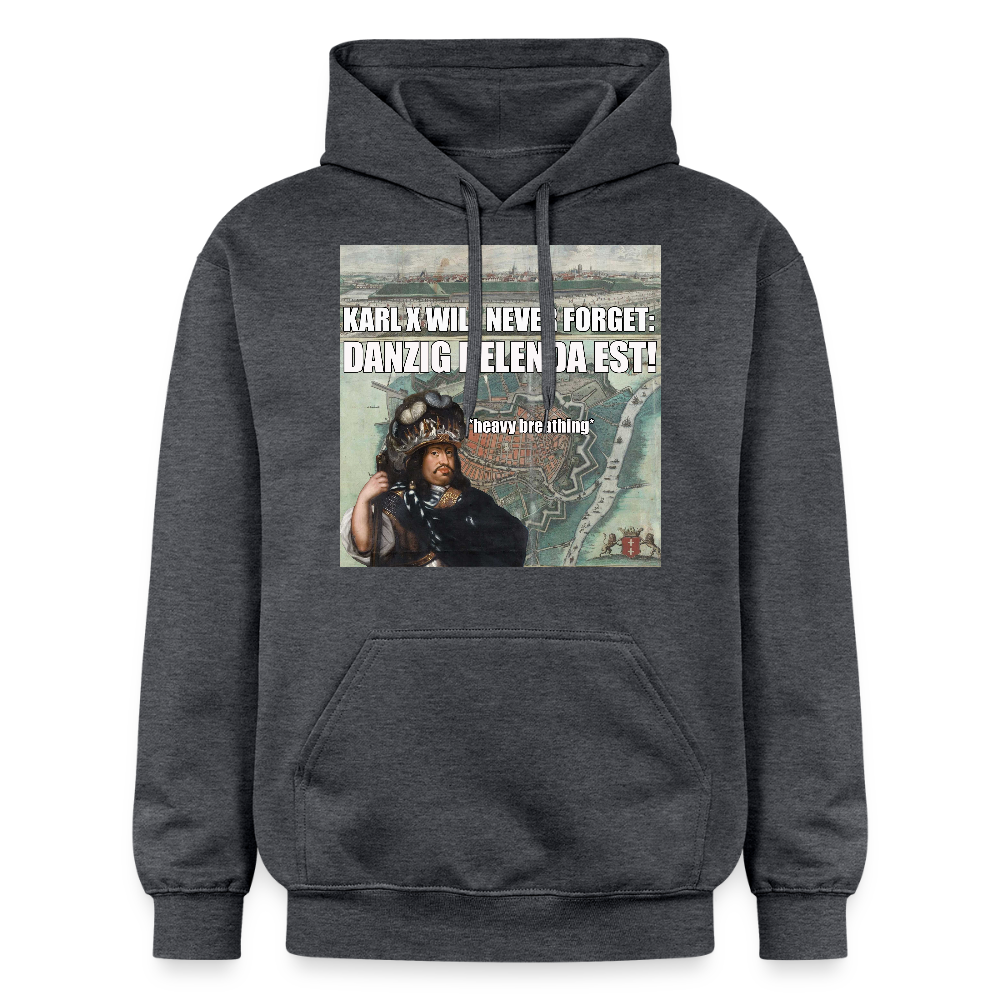 Danzig Delenda Est luvtröja unisex Softstyle® Midweight - mörkgråmelerad