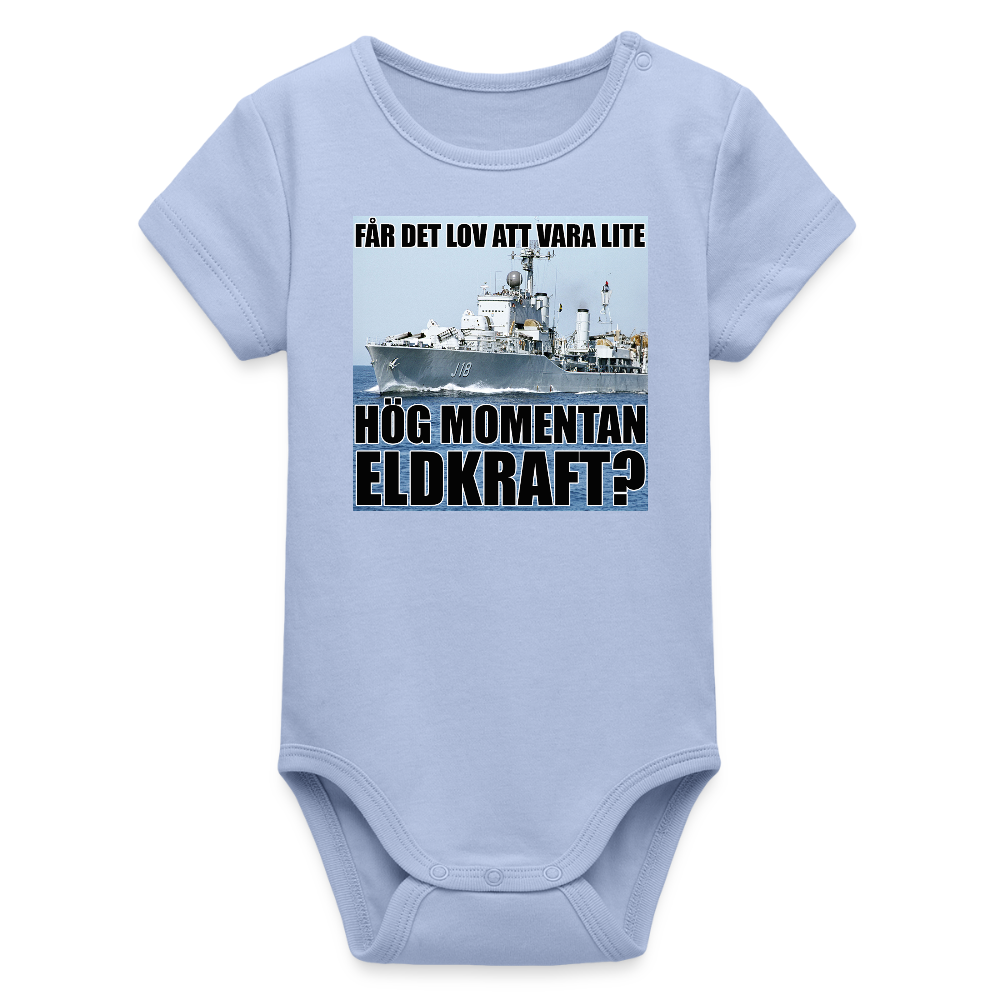 Får det lov att vara lite hög momentan eldkraft? – Halland (ekologisk kortärmad babybody-edition) - himmel