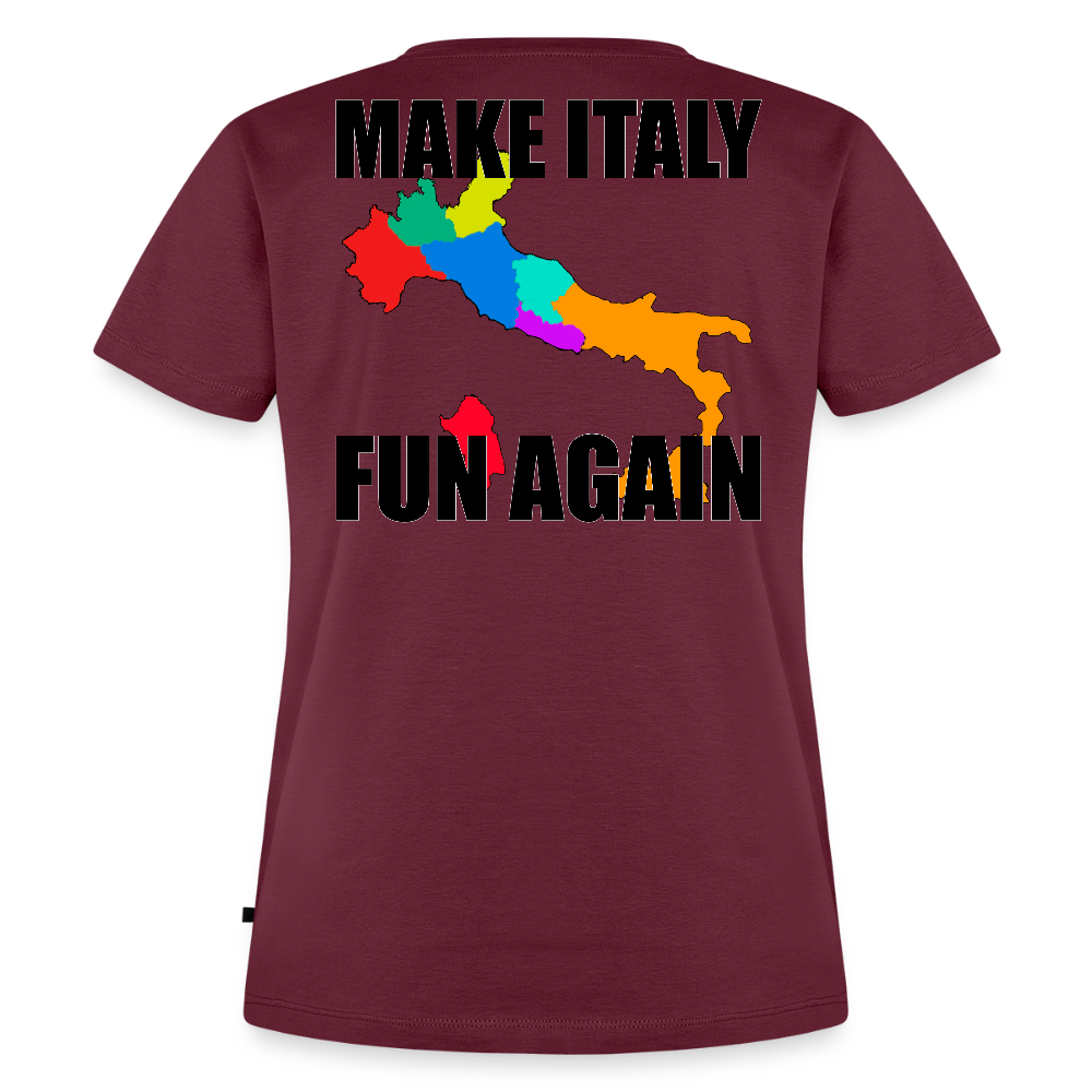 Make Italy Fun Again (Premium-T-shirt dam-edition) - vinröd 