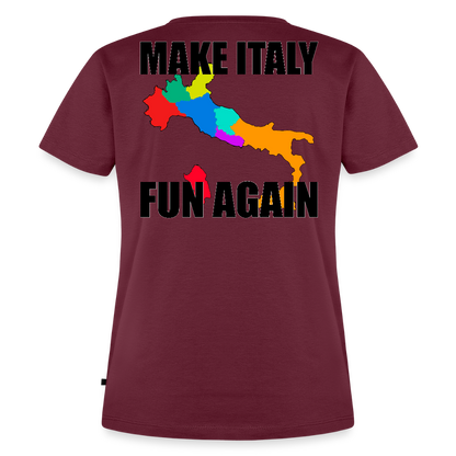 Make Italy Fun Again (Premium-T-shirt dam-edition) - vinröd 