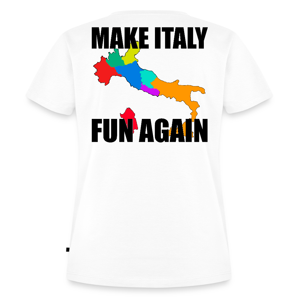 Make Italy Fun Again (Premium-T-shirt dam-edition) - vit