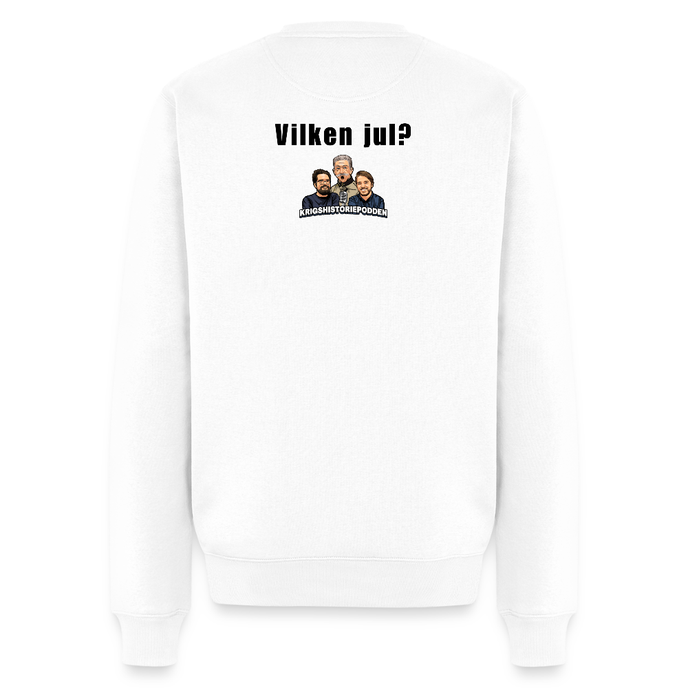 "Hemma till jul!" (premiumtröja herr-edition) - vit