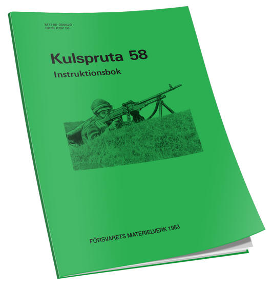 Instruktionsbok Kulspruta 58 - M7786-005620 IBOK KSP 58