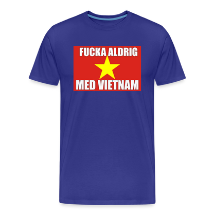 Fucka aldrig med Vietnam (ekologisk premium-T-shirt herr-edition) - kungsblå