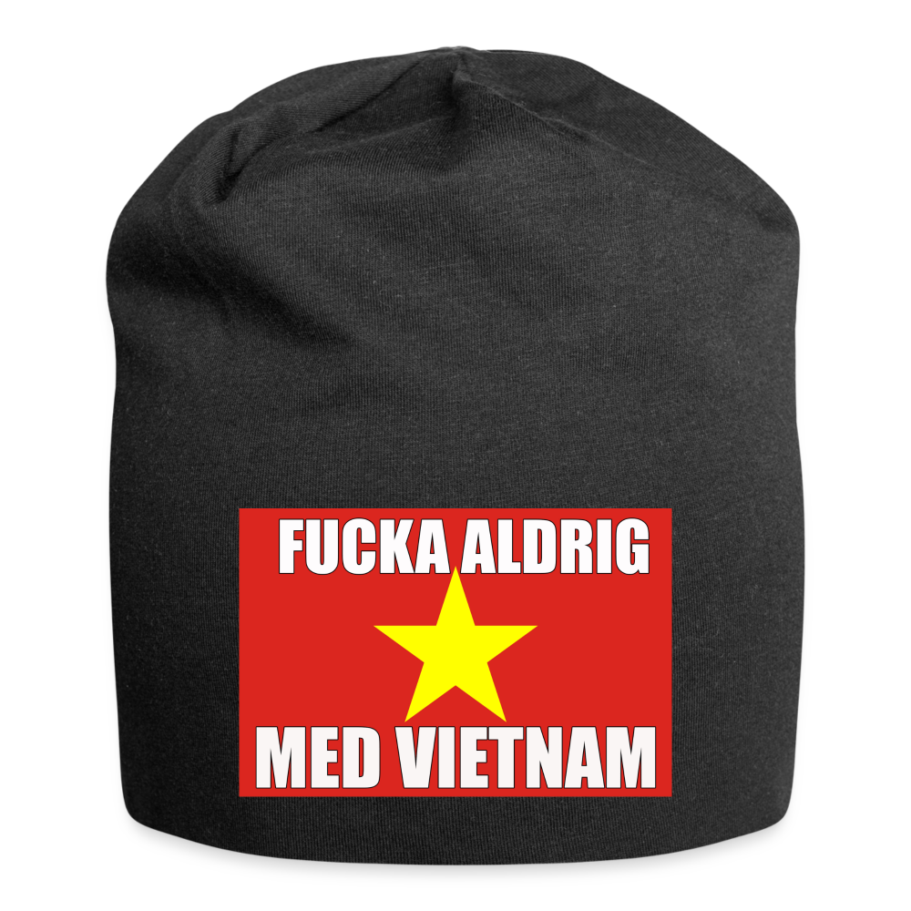 Fucka aldrig med Vietnam (jerseymössa-edition) - svart