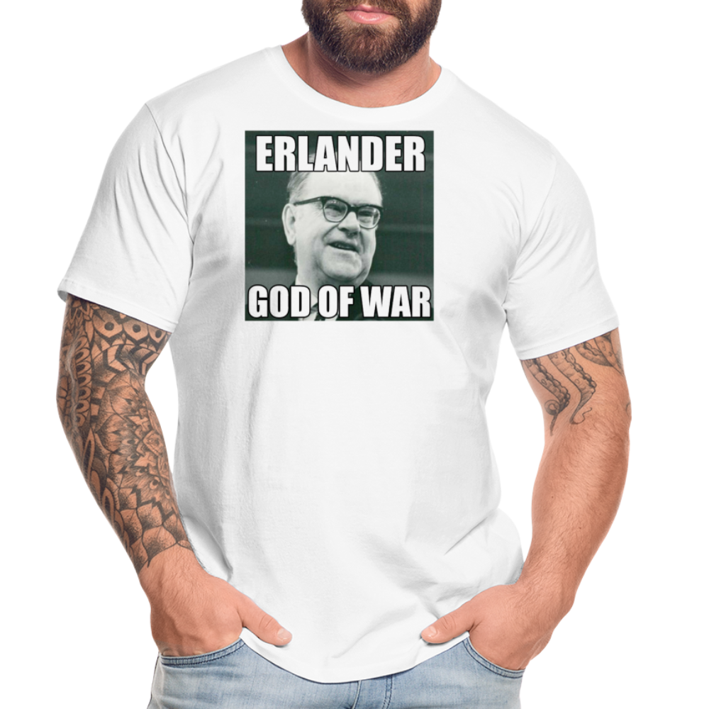 Erlander – God of War (ekologisk T-shirt herr-edition) - vit