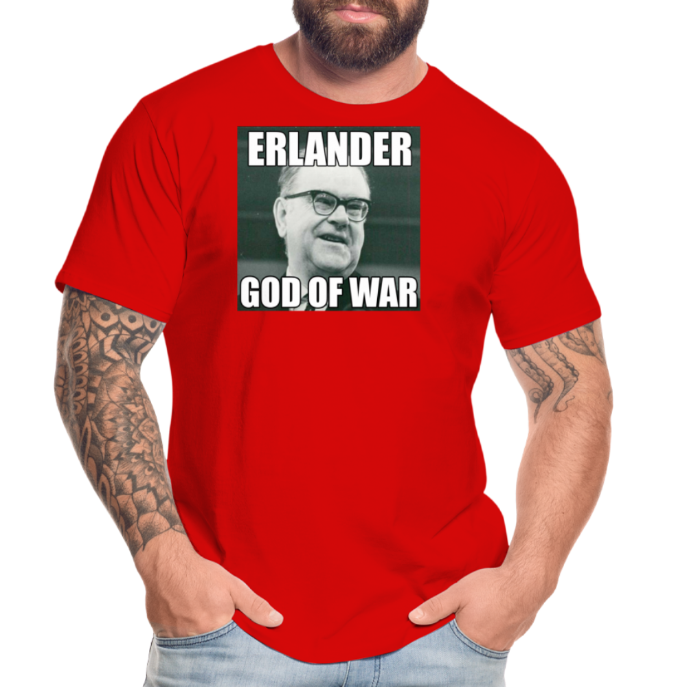 Erlander – God of War (ekologisk T-shirt herr-edition) - röd