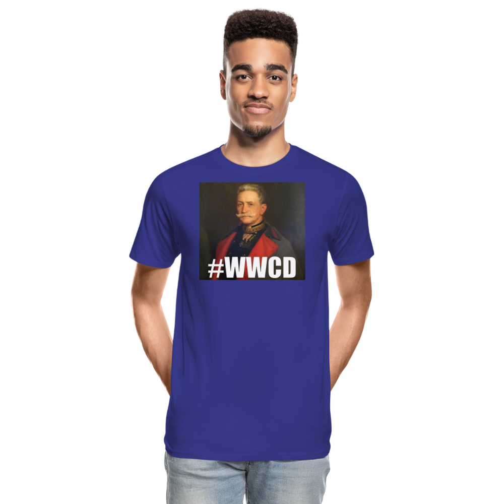 #WWCD (ekologisk premium-T-shirt herr-edition) - kungsblå