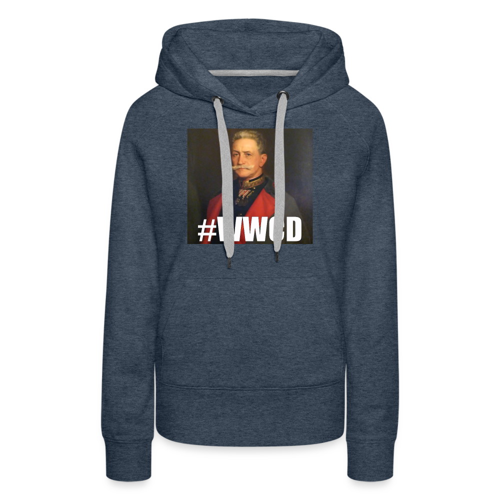 #WWCD (premiumluvtröja dam-edition) - jeansblå