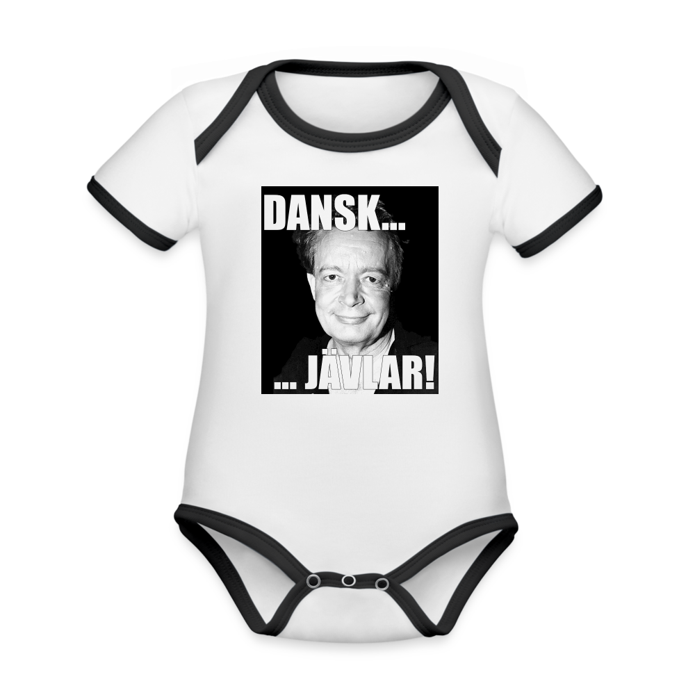 Danskjävlar! (ekologisk kortärmad babybody-edition) - vit/svart