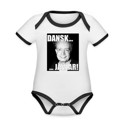 Danskjävlar! (ekologisk kortärmad babybody-edition) - vit/svart