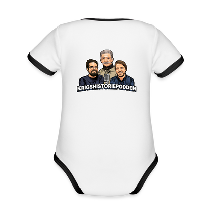 Åt helvete med Putin  (ekologisk kortärmad babybody-edition) - vit/svart