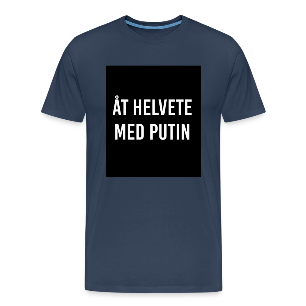 Åt helvete med Putin (ekologisk premium-T-shirt herr-edition) - marinblå