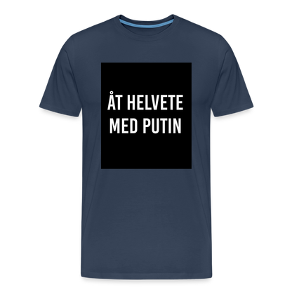 Åt helvete med Putin (ekologisk premium-T-shirt herr-edition) - marinblå