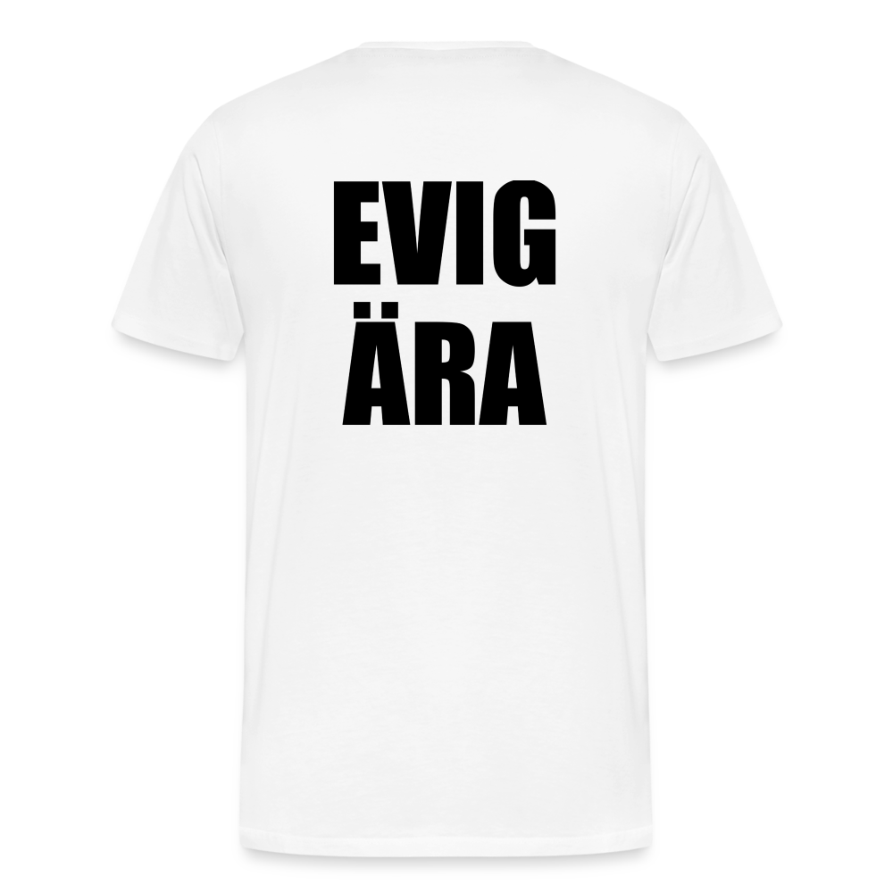 EVIG ÄRA (ekologisk premium-T-shirt herr-edition) - vit
