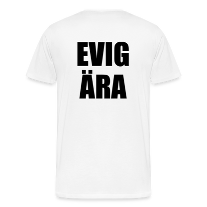 EVIG ÄRA (ekologisk premium-T-shirt herr-edition) - vit