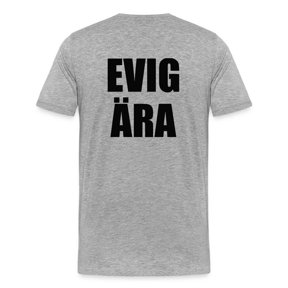 EVIG ÄRA (ekologisk premium-T-shirt herr-edition) - gråmelerad