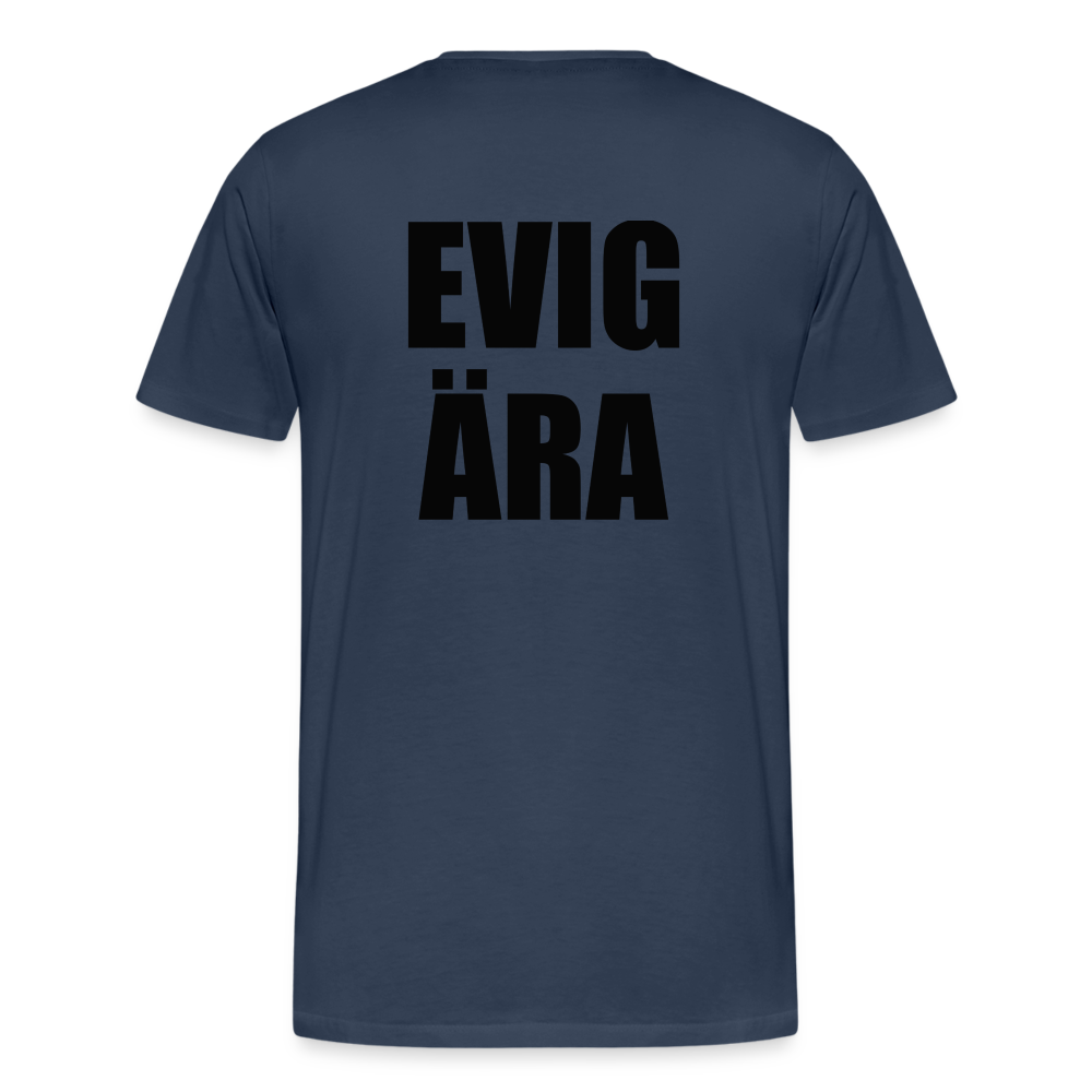 EVIG ÄRA (ekologisk premium-T-shirt herr-edition) - marinblå