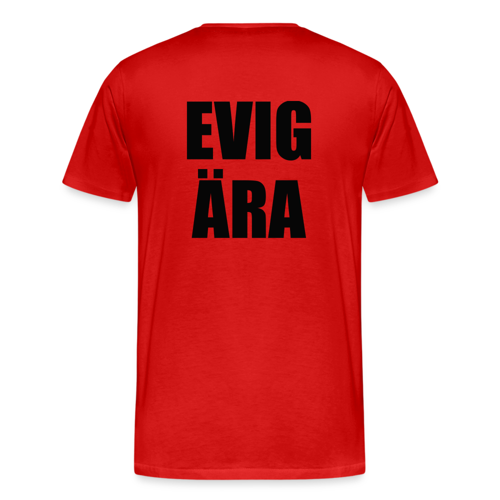 EVIG ÄRA (ekologisk premium-T-shirt herr-edition) - röd