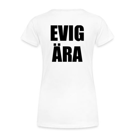 EVIG ÄRA (ekologisk premium-T-shirt dam-edition) - vit