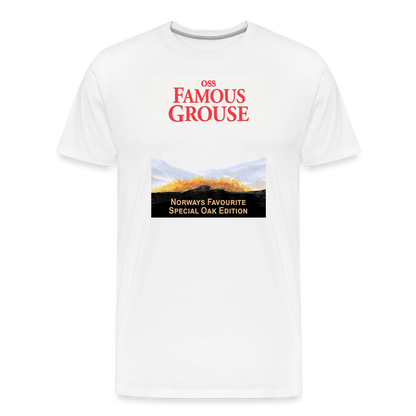 Famous Grouse (ekologisk premium-T-shirt herr-edition) - vit